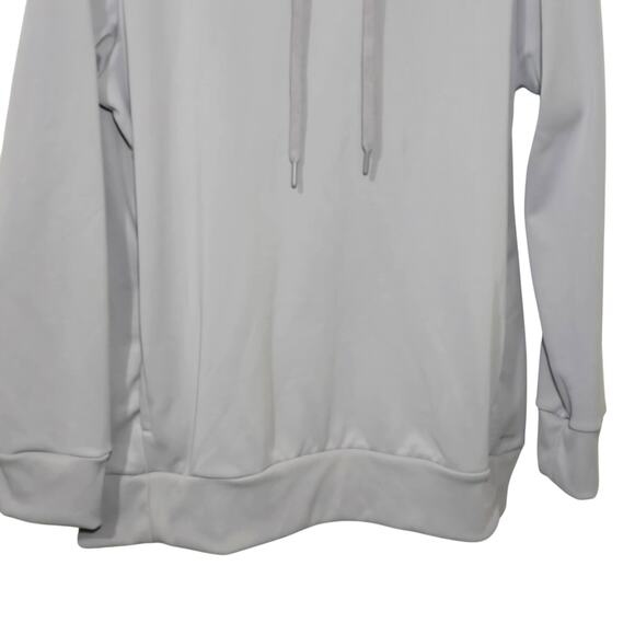Mondetta Women's Size Lg Performance Hoodie Fleece Side Pockets New - Gull Gray - Picture 4 of 6